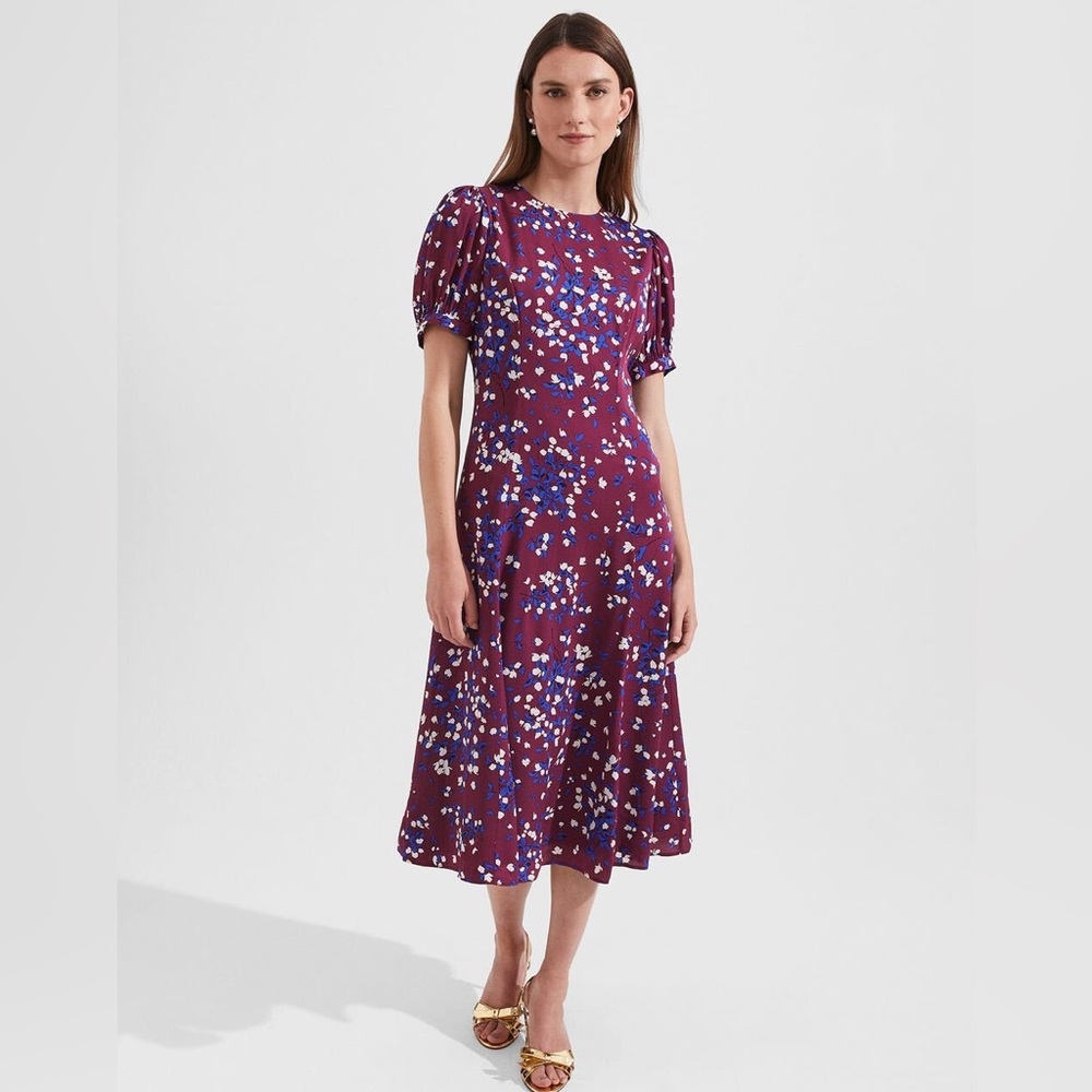 Hobbs Rochelle Floral Fit and Flare Dress